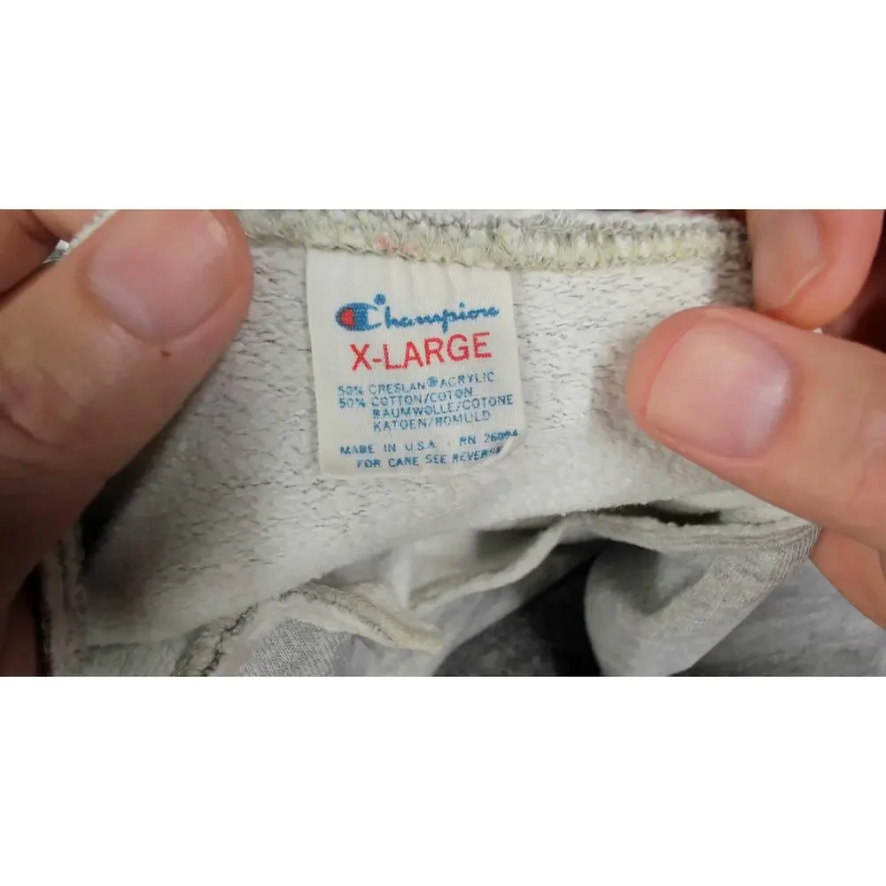 Champion | Vintage 80s Harvard Cut-Neck Sweatshirt Boxy Fit M